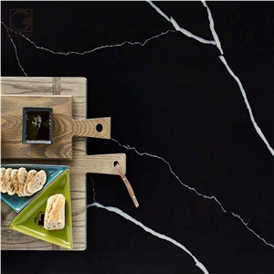 Black Knight Quartz Stone Restaurant Countertop