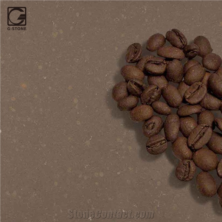 Coffe Color Quartz Stone for Kitchen Top