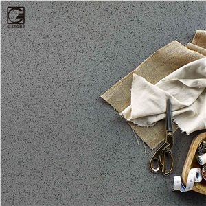 Fin Ash Grey Color Quartz Solid Surface Countertop