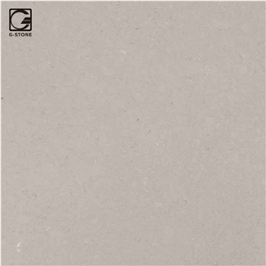 Fossil Grey Quartz Stone Made Peninsula Countertop