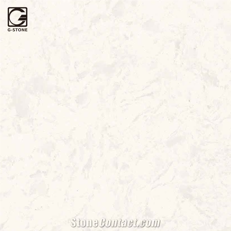 Glacier White Quartz Stone for Island Tops, Quartz Countertop