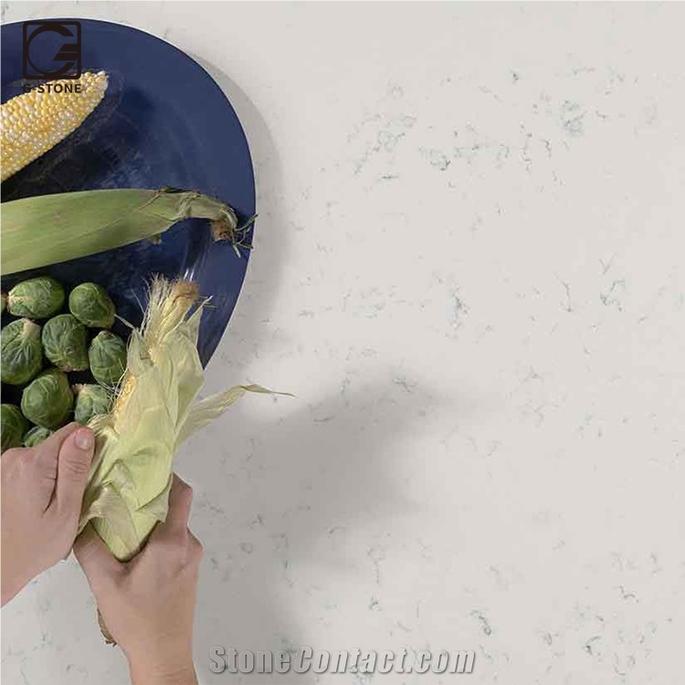 Most Popular Cashmere Carrara Quartz Prefab Counter