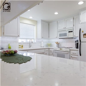 Most Popular Cashmere Carrara Quartz Prefab Counter