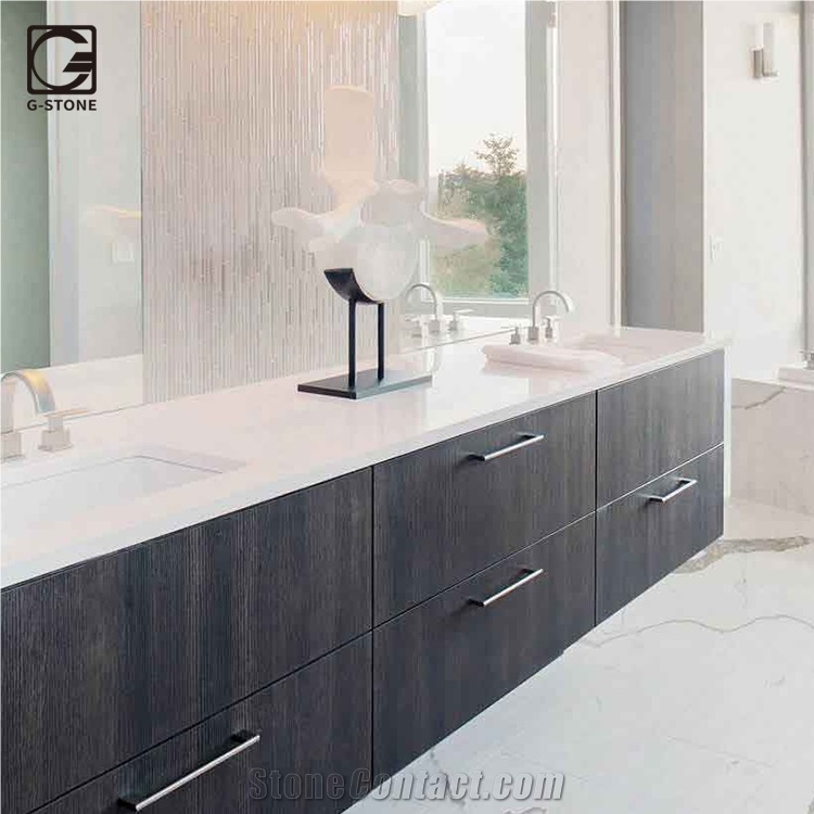 New Calacatta Quartz Stone Slab for Countertops