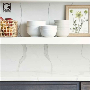 New Calacatta Quartz Stone Slab for Countertops