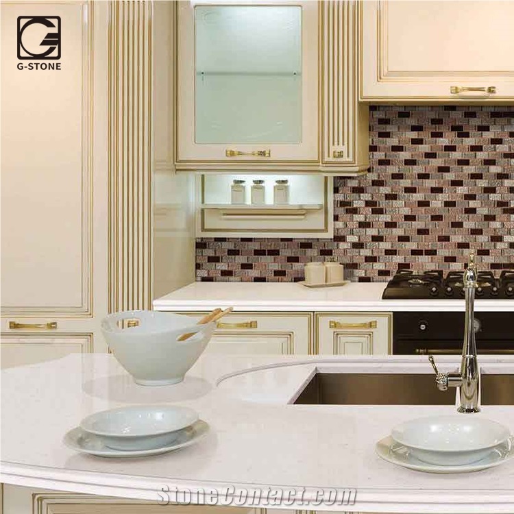 Quartz Wall Installation with New Quartz Stone