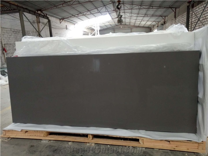 Gentle Grey Quartz Countertop/Grey Stone Polished