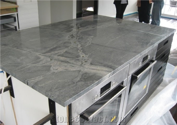 Sky Blue Granite Kitchen Countertop