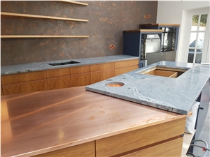 Sky Blue Granite Kitchen Countertop