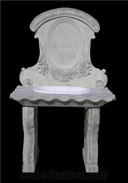 Custom Bathroom Vanity Top Sculptured Retro Style