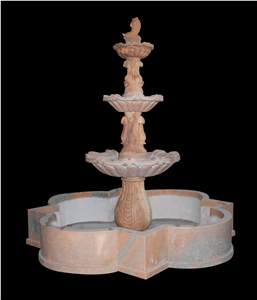 Custom Garden Fountains Natural Stone Sculptured