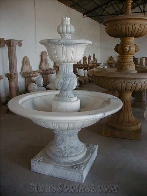 Custom Garden Fountains Natural Stone Sculptured