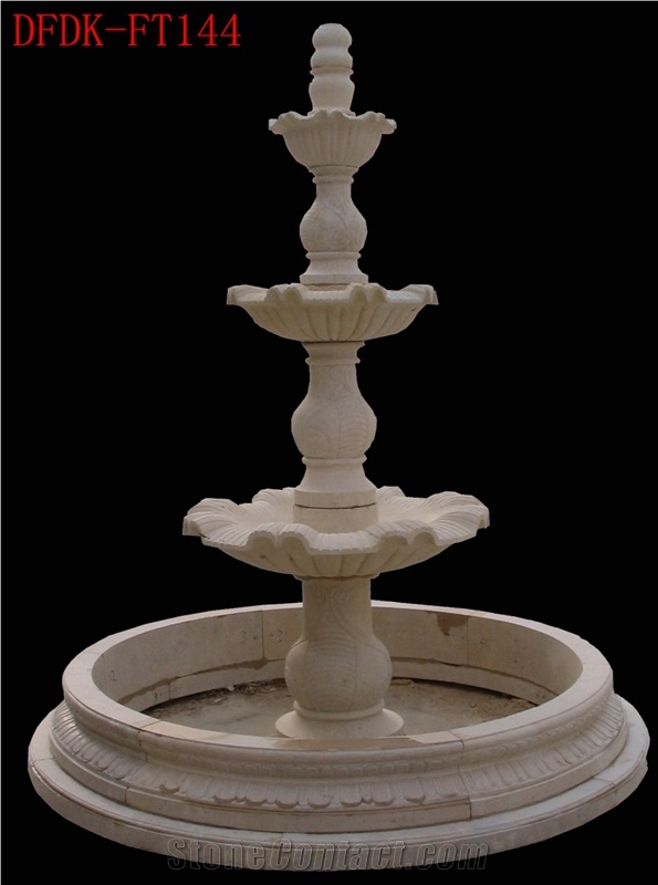 Custom Garden Fountains Natural Stone Sculptured