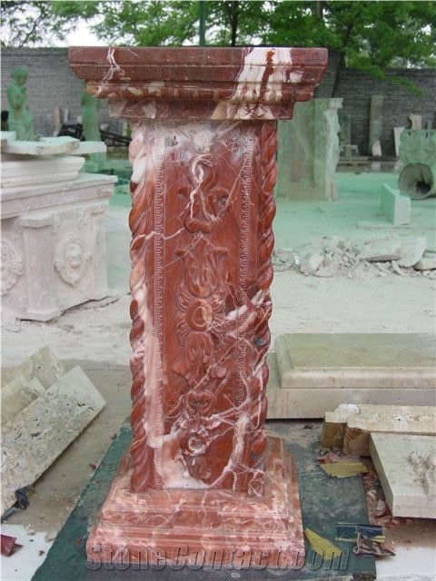 Custom Pedestals Natural Marble Stone Sculptured
