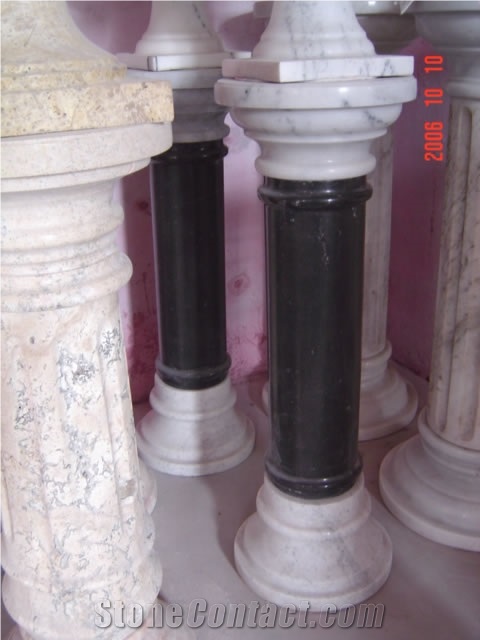 Custom Pedestals Natural Marble Stone Sculptured