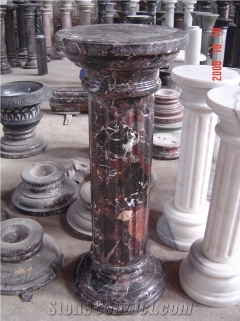 Custom Pedestals Natural Marble Stone Sculptured