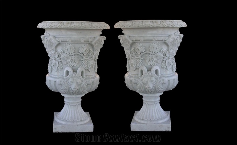 Custom Vases Planters Flower Pots Handcarved Decor
