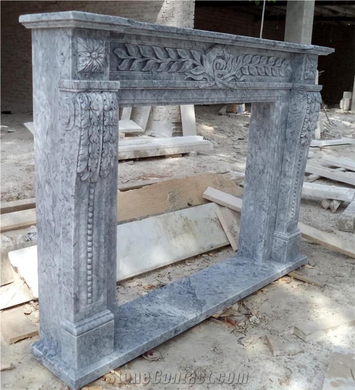 Dark Emperador Fireplace Mantels Surrounds Custom