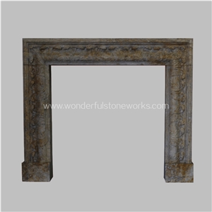 Fireplace Surround Mantels Portoro Marble Hearth