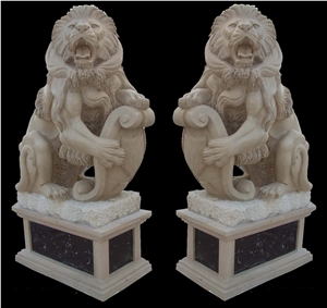 Gate Lion Statue Statuary Animal Sculpture