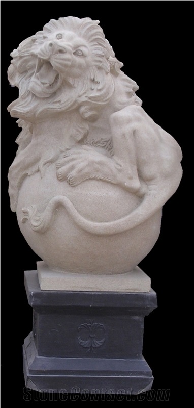 Gate Lion Statue Statuary Animal Sculpture