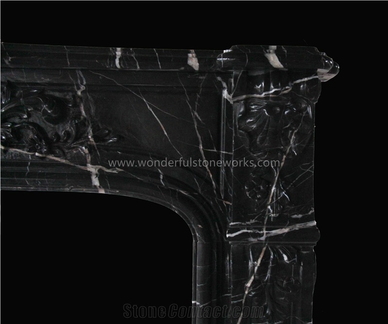 Golden Jade Marble Fireplace Surround Mantel