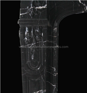 Golden Jade Marble Fireplace Surround Mantel