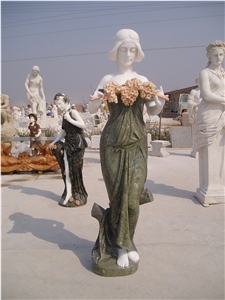Landscape Statue Statuary Sculpture White Marble