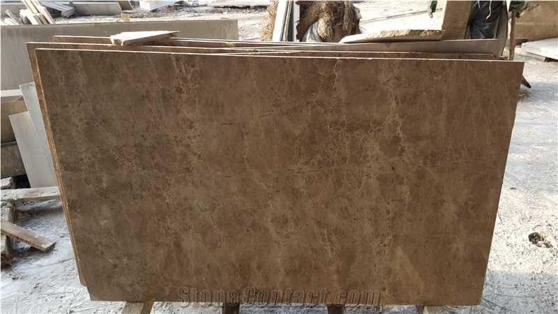 Light Emperador Marble Fireplace Mantels Surrounds