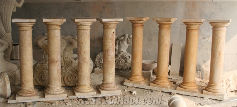 Marble Column Pillar Architectural Sculptured