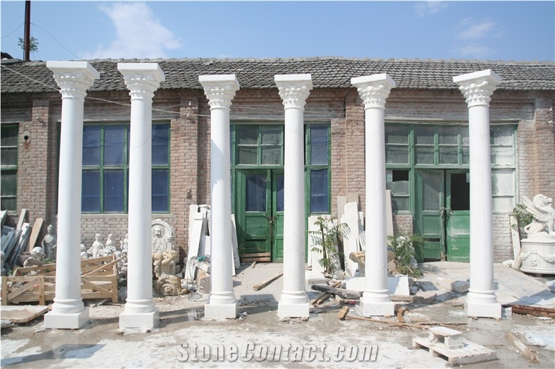 Marble Column Pillar Architectural Sculptured