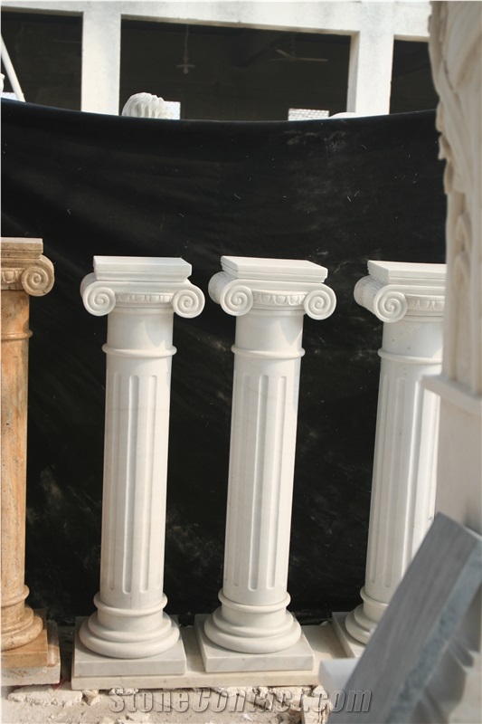 Marble Column Pillar Architectural Sculptured