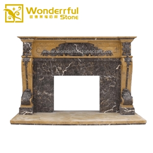 Marble Fireplace Mantel Surround Hearth Inlaid