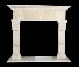 Marble Fireplace Mantel Surround Hearth