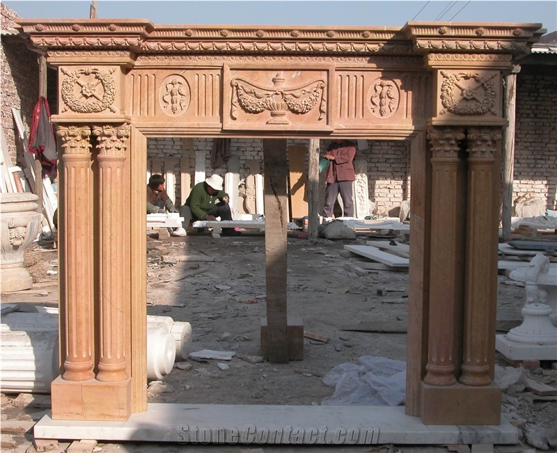Marble Fireplace Mantel Surround Hearth Quyang