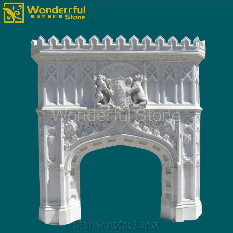 Marble Fireplace Mantel Surround Hearth Retro