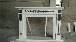 Marble Fireplace Mantel Surround Hearth W Bronze