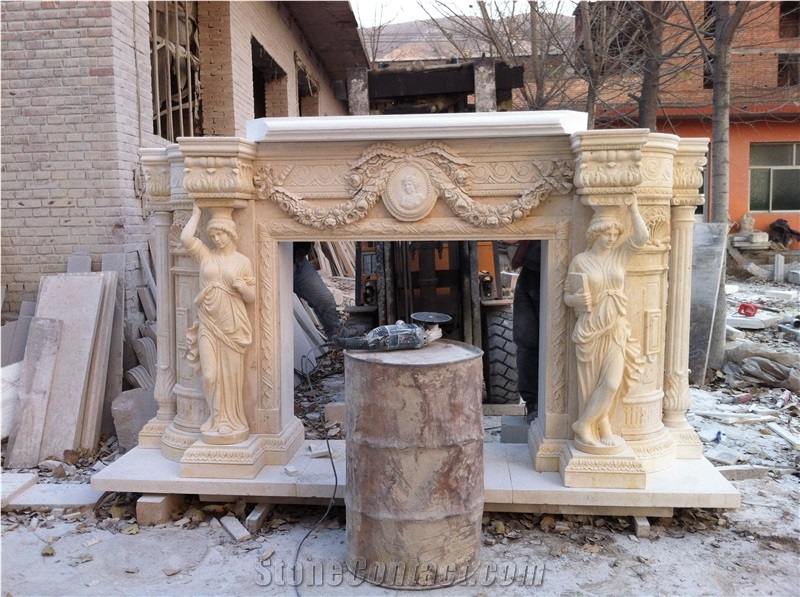 Marble Fireplace Surrounds Mantel Quyang Factory