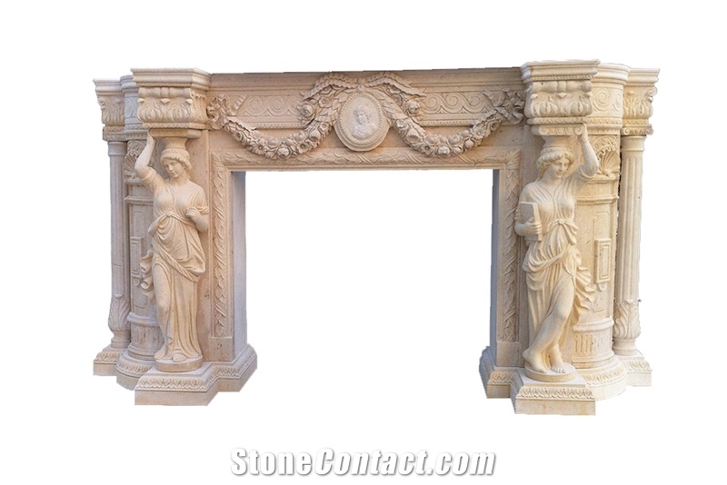 Marble Fireplace Surrounds Mantel Quyang Factory