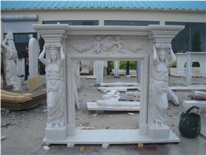 Marble Fireplace Surrounds Mantel Quyang Factory Marble Fireplace Surrounds Mantel Quyang Factory
