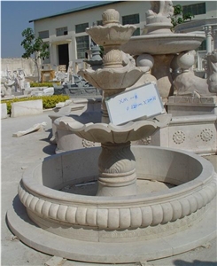 Marble Fountain Sculptured Garden Park Landscaping
