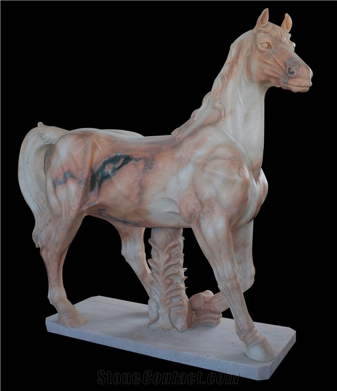 Marble Guardian Lion Guard Statue Animal Sculpture