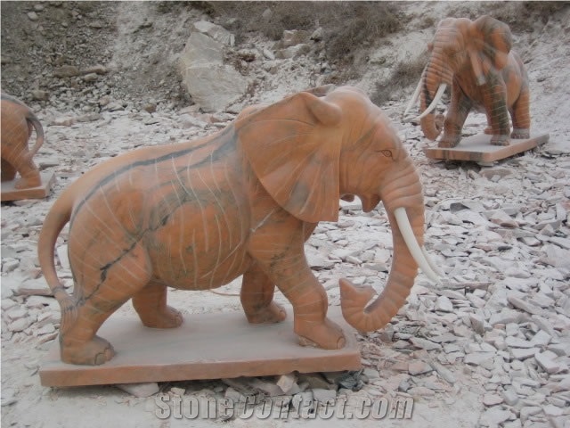 Marble Guardian Lion Guard Statue Animal Sculpture