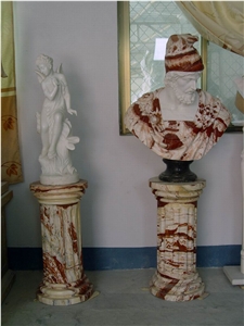 Marble Head Bust Statue Sculpture Carving