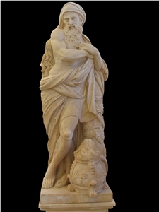 Marble Man Statue Statuary Sculpture Carving