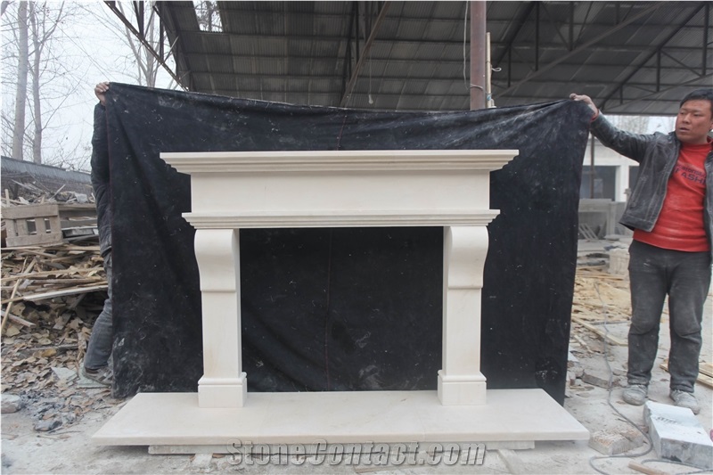 Mocca Cream Fireplace Mantel Surround Hearth