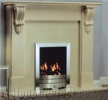 Mocca Cream Fireplace Mantel Surround Hearth