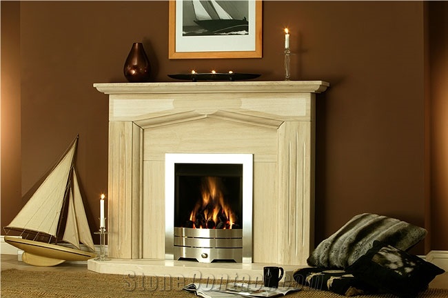 Mocca Cream Fireplace Mantel Surround Hearth