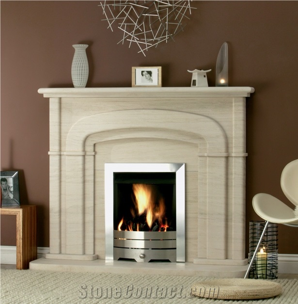 Mocca Cream Fireplace Mantel Surround Hearth