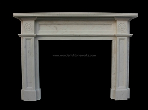 Modern Style Fireplace Mantel Surround Marble